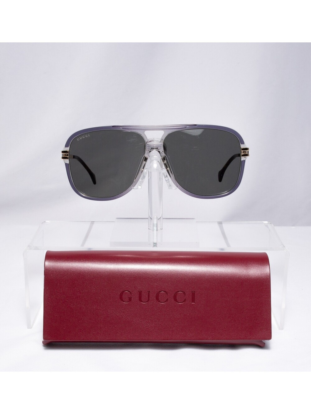 Gucci Unisex Gray Aviators Gray